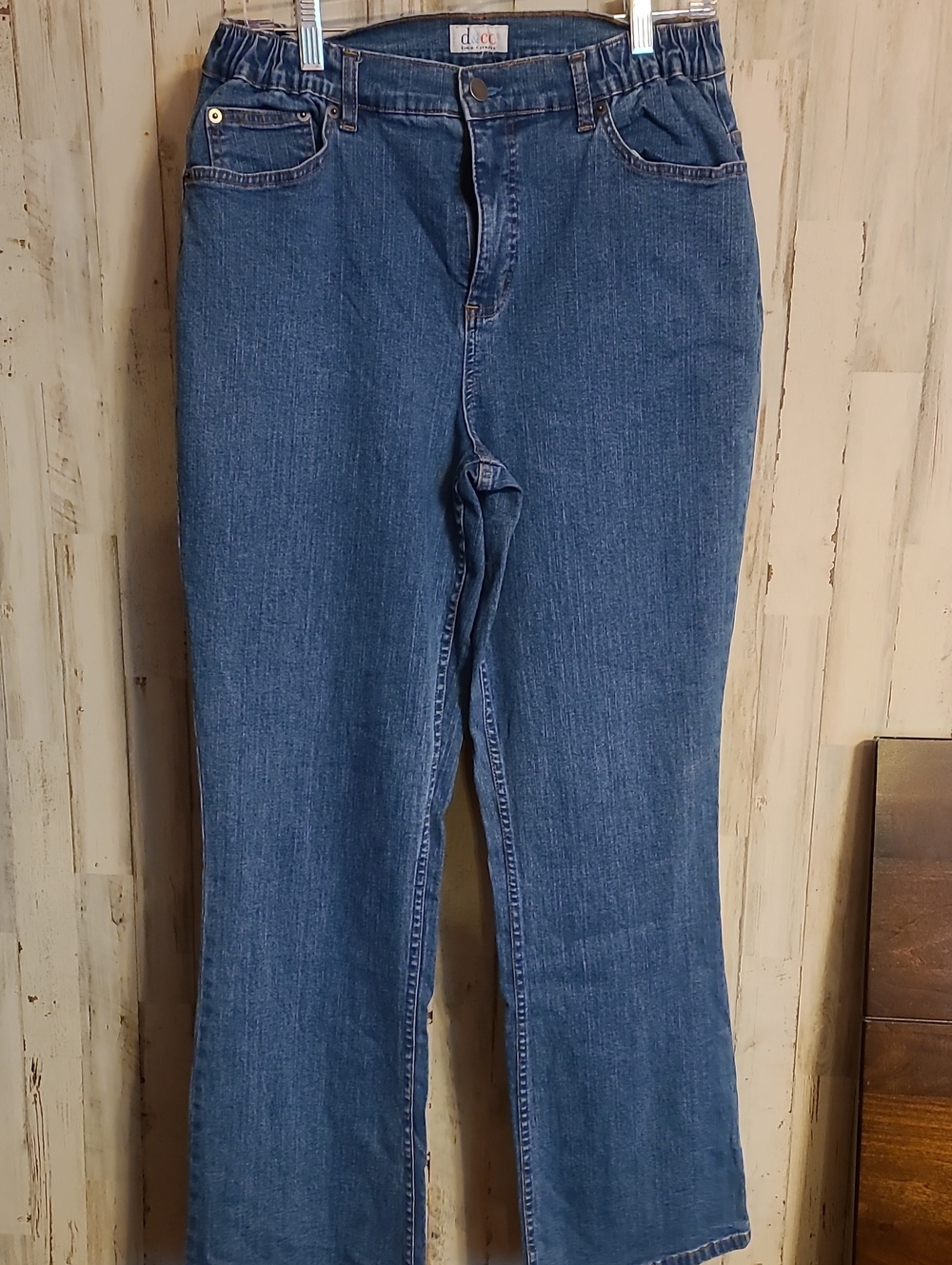 D&co  Women's Boot Cut Jeans in Medium Blue Denim